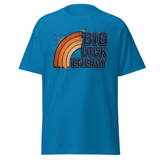 Big Dick Energy T-Shirt – Pop Art Funny Graphic Tee - Sapphire - TeeRipple