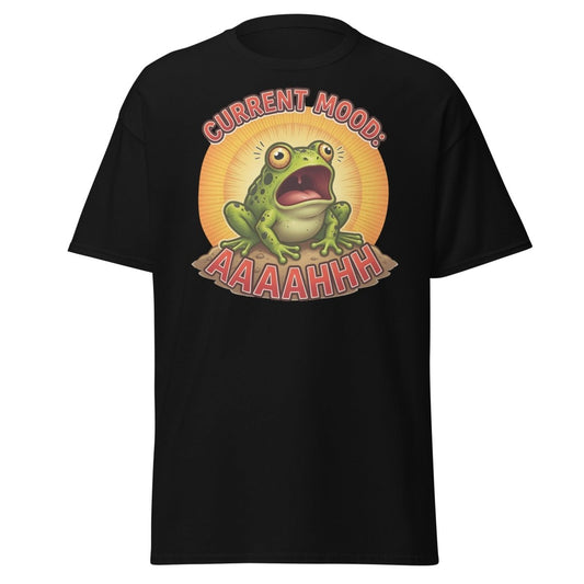 Current Mood Screaming Frog AAAAHHHH T-Shirt - TeeRipple