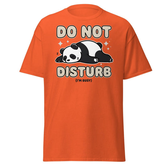Do Not Disturb Panda T-Shirt – Cute Sleepy Bear Tee - TeeRipple