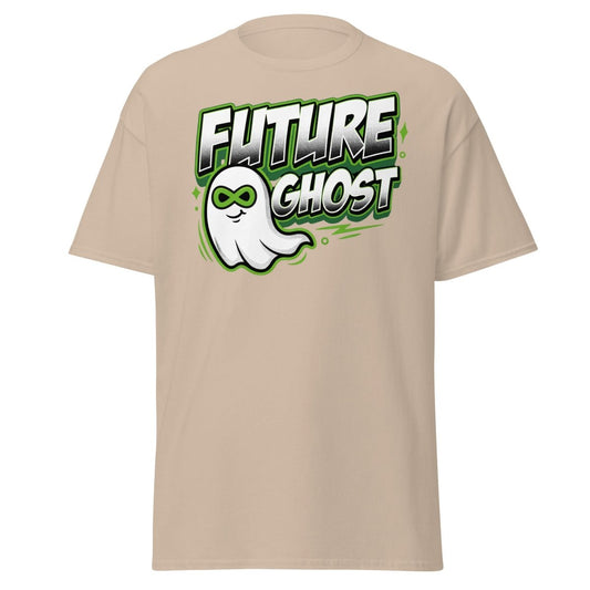 Future Ghost T-Shirt | Funny Infinity Ghost Tee - Sand - TeeRipple