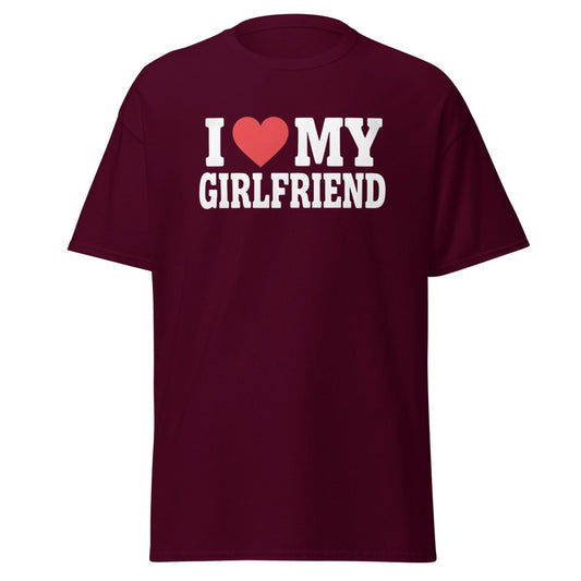 I Love My Girlfriend T-Shirt - Romantic Couple Tee - TeeRipple