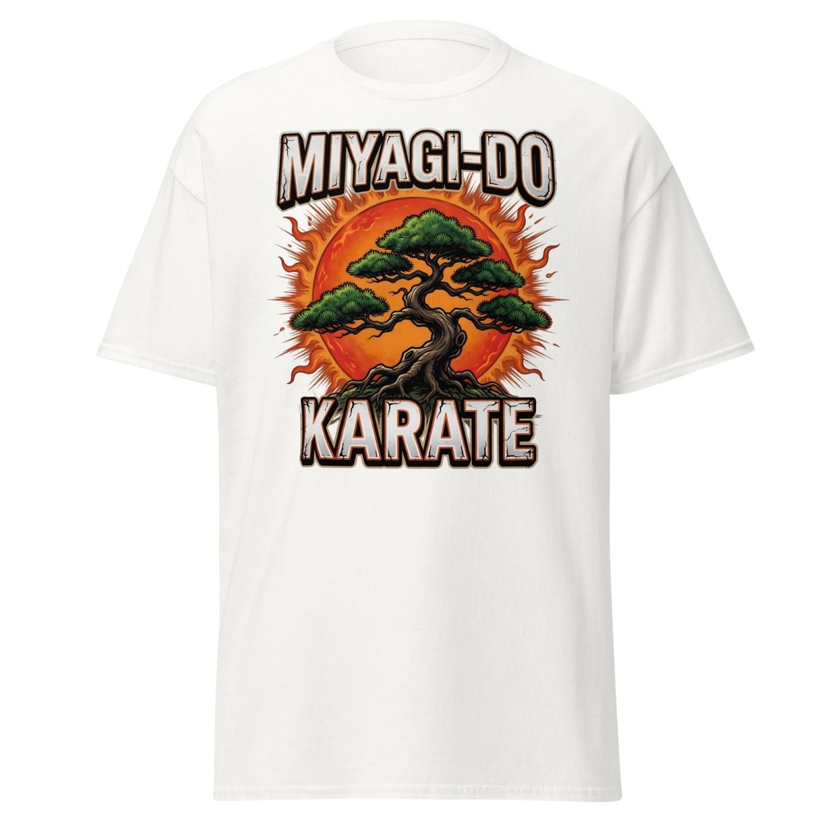 Miyagi - Do Karate Bonsai T-Shirt – Karate Kid Inspired - White - TeeRipple