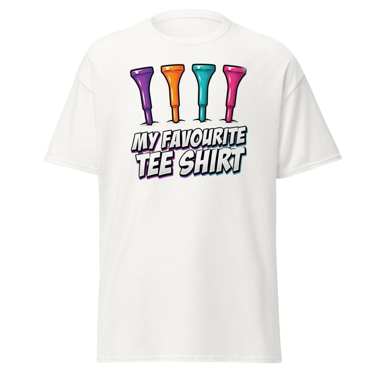 My Favourite Tee Shirt Golf Pun T-Shirt - White - TeeRipple