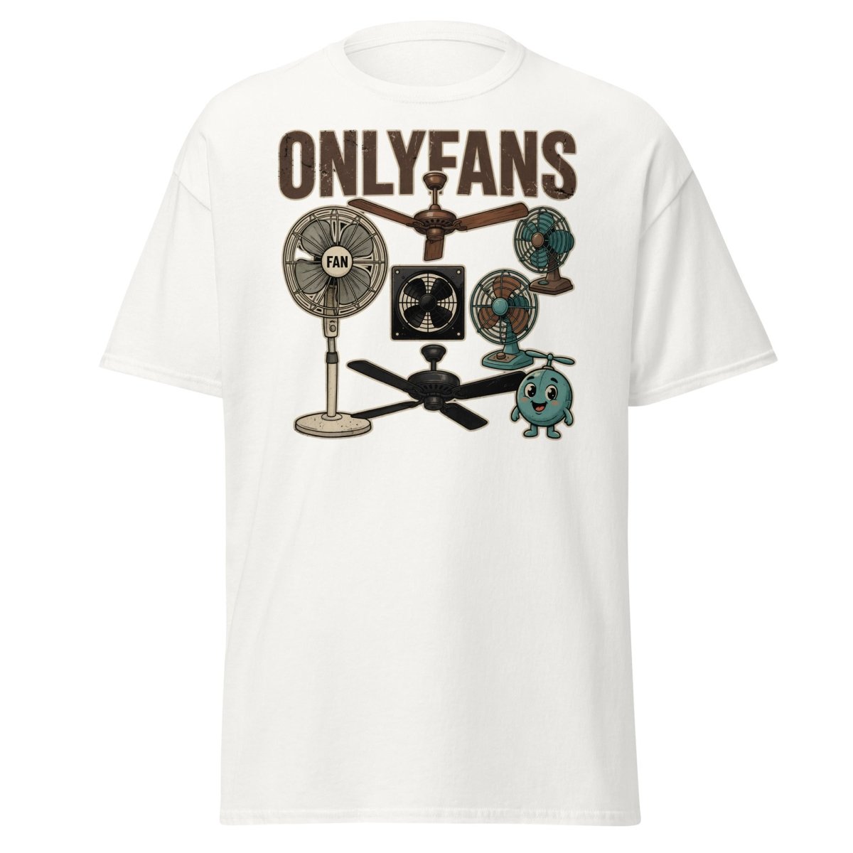OnlyFans Parody T-Shirt Funny Fan Design - White - TeeRipple