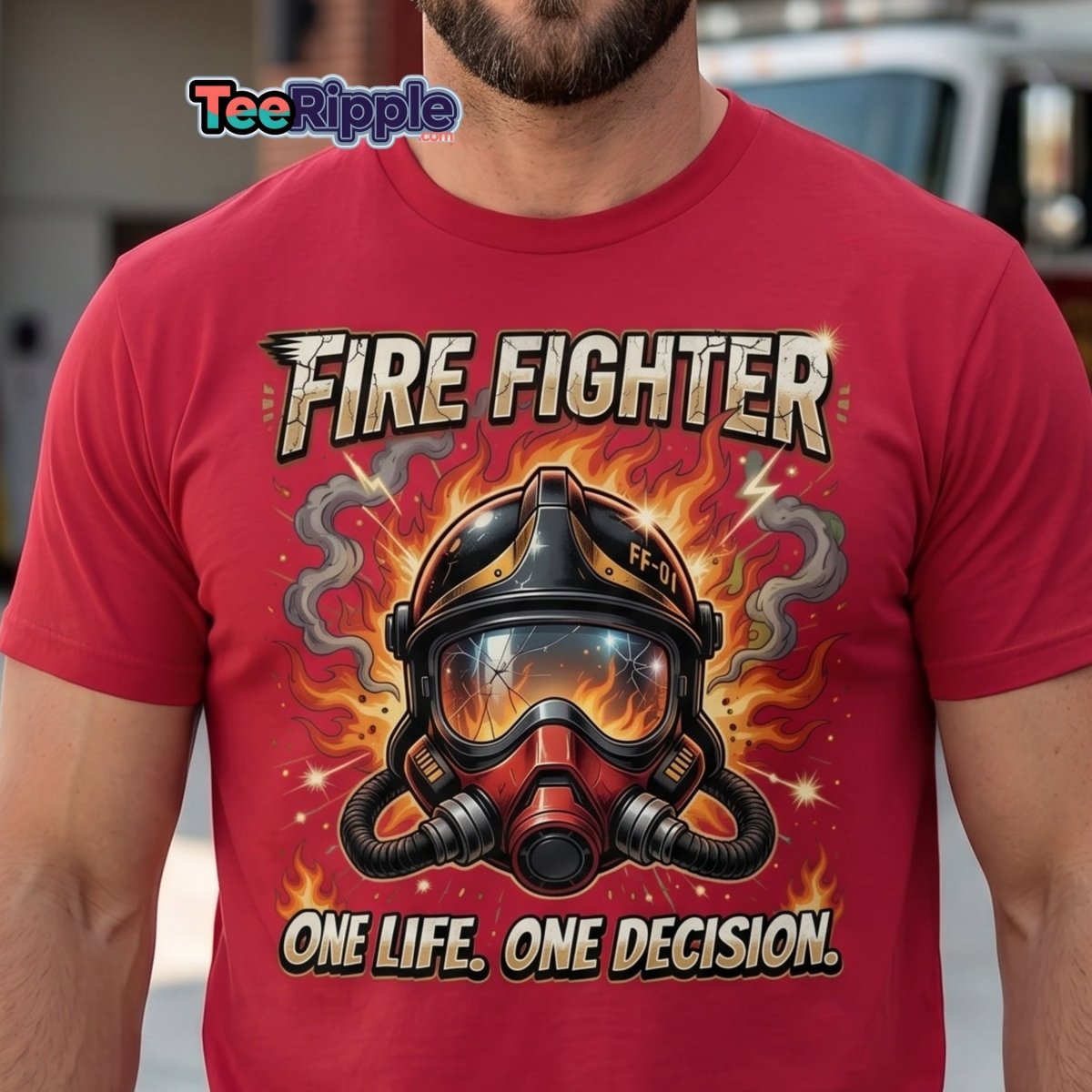 Firefighter T-Shirt Collection: Celebrating Bravery, Dedication, and Courage with Bold Graphic Tees - TeeRipple