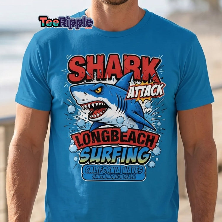 Surfing Tee Collection: Ride the Wave of Style with Beach-Loving Graphics - TeeRipple