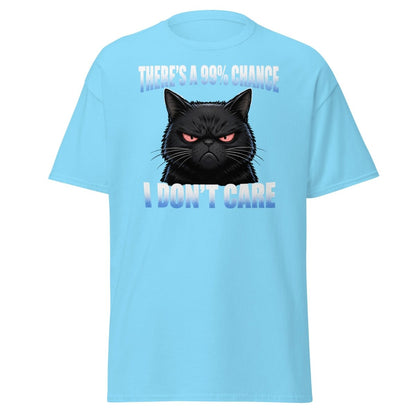 99% Chance I Don't Care Grumpy Cat T-Shirt - Sky - TeeRipple