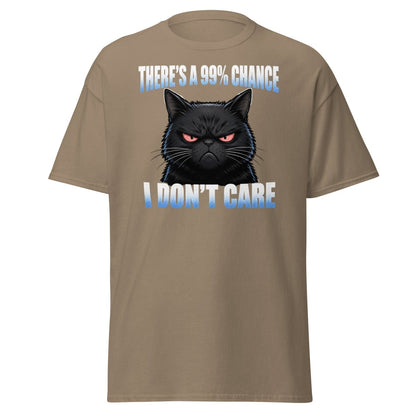99% Chance I Don't Care Grumpy Cat T-Shirt - Brown Savana - TeeRipple