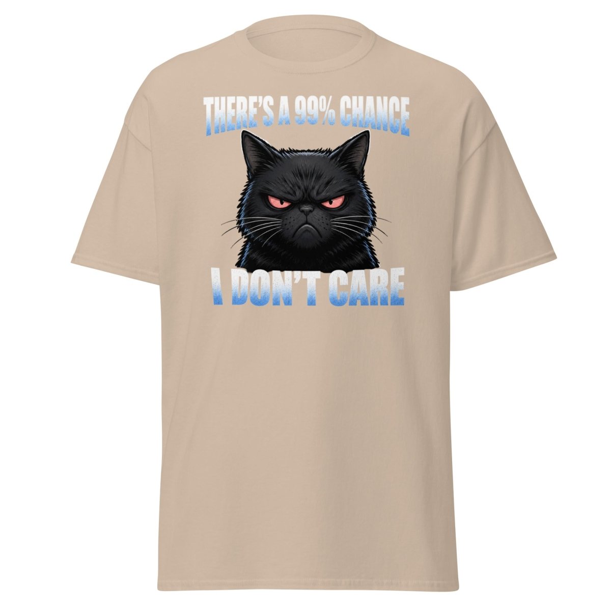 99% Chance I Don't Care Grumpy Cat T-Shirt - Sand - TeeRipple