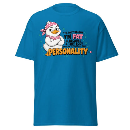 All This Personality Sassy Duck Tee - Sapphire - TeeRipple