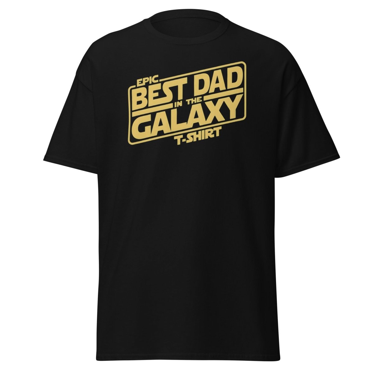 Best Dad in the Galaxy T-Shirt - Star Wars Style Dad Tee - Black - TeeRipple