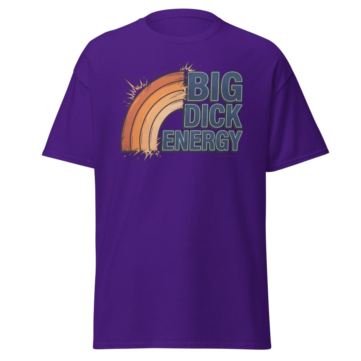 Big Dick Energy T-Shirt – Pop Art Funny Graphic Tee - Purple - TeeRipple