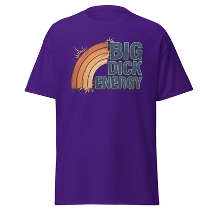 Big Dick Energy T-Shirt – Pop Art Funny Graphic Tee - Purple - TeeRipple