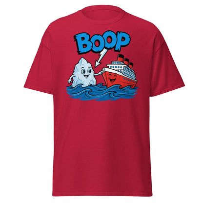 Boop the Ship Funny Iceberg T-Shirt | Titanic Humor - Cardinal - TeeRipple