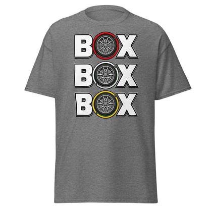 BOX Alloy Wheel Graphic T-Shirt – Car Enthusiast Tee - Graphite Heather - TeeRipple