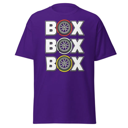 BOX Alloy Wheel Graphic T-Shirt – Car Enthusiast Tee - Purple - TeeRipple