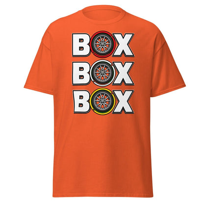 BOX Alloy Wheel Graphic T-Shirt – Car Enthusiast Tee - Orange - TeeRipple