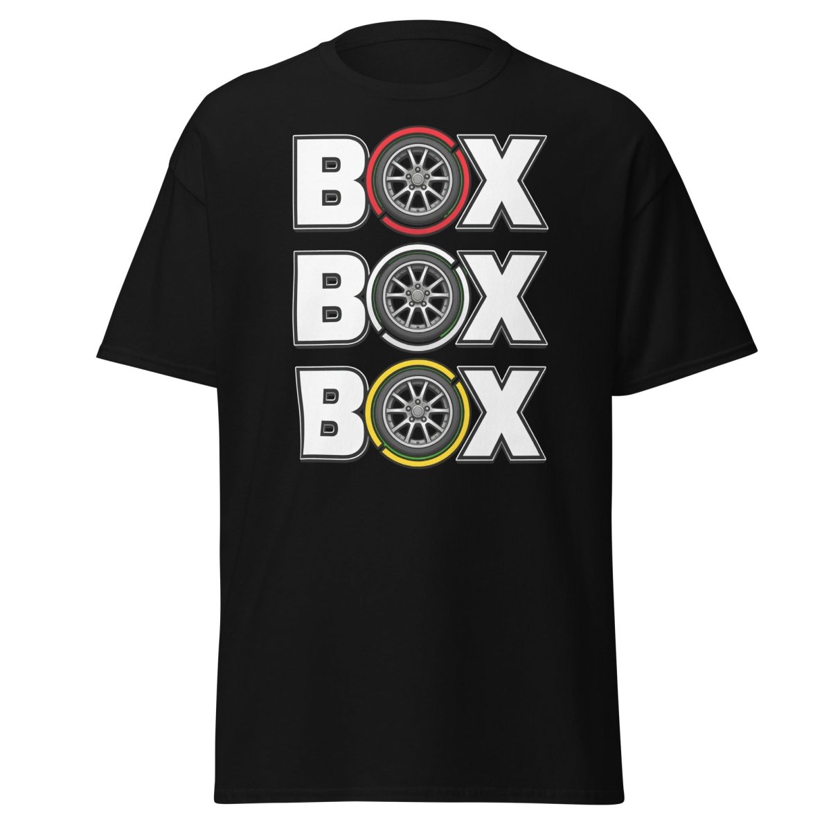 BOX Alloy Wheel Graphic T-Shirt – Car Enthusiast Tee - Black - TeeRipple