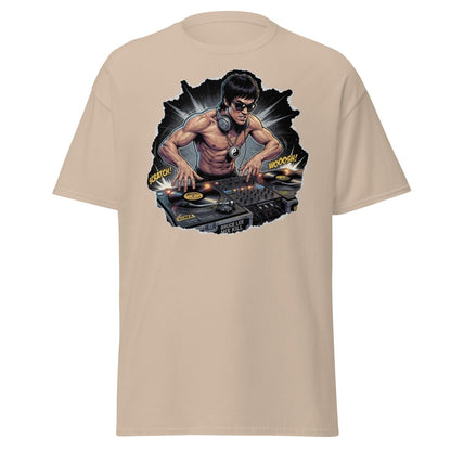 Bruce Lee DJ Mix Kill T-Shirt - Martial Arts DJ Tee - Sand - TeeRipple