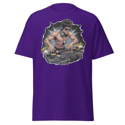 Bruce Lee DJ Mix Kill T-Shirt - Martial Arts DJ Tee - Purple - TeeRipple