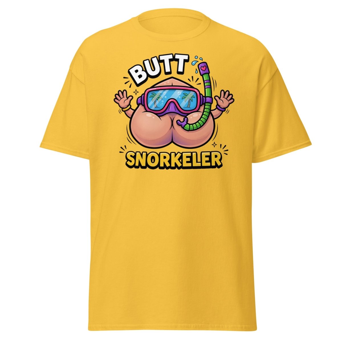 Butt Snorkeler Funny Snorkeling Pun T-Shirt - Daisy - TeeRipple