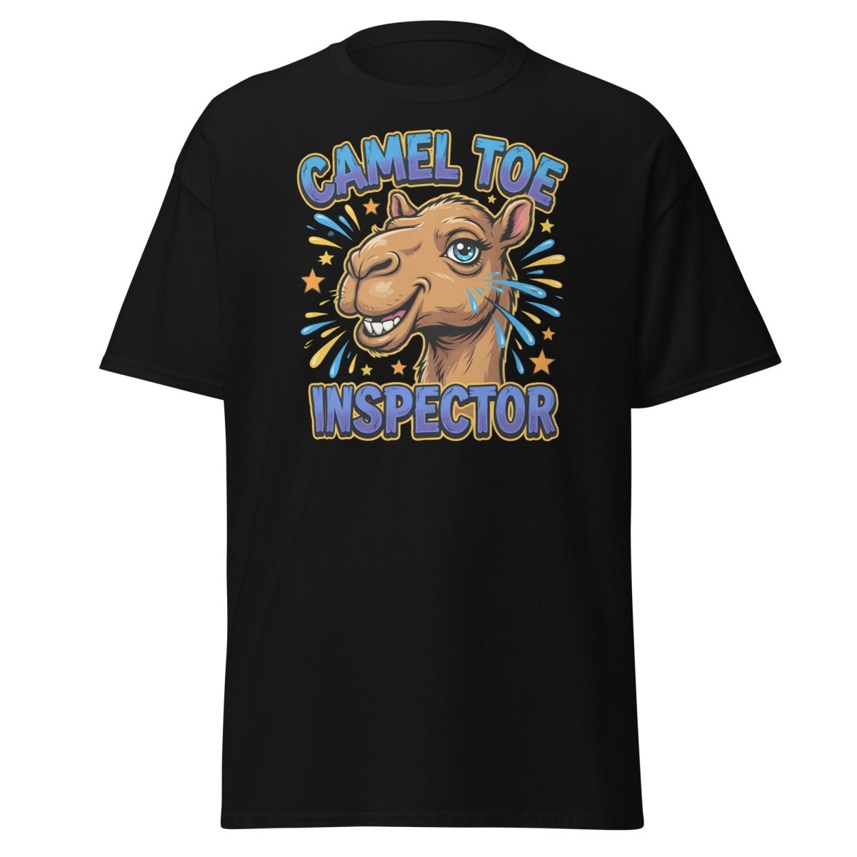 Camel Toe Inspector Funny T-Shirt Adult Humor Tee - Black - TeeRipple