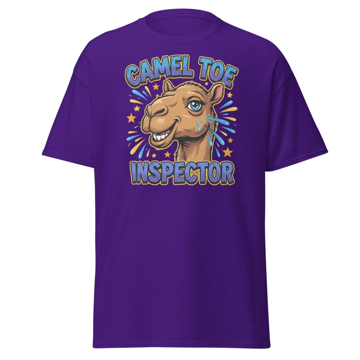 Camel Toe Inspector Funny T-Shirt Adult Humor Tee - Purple - TeeRipple