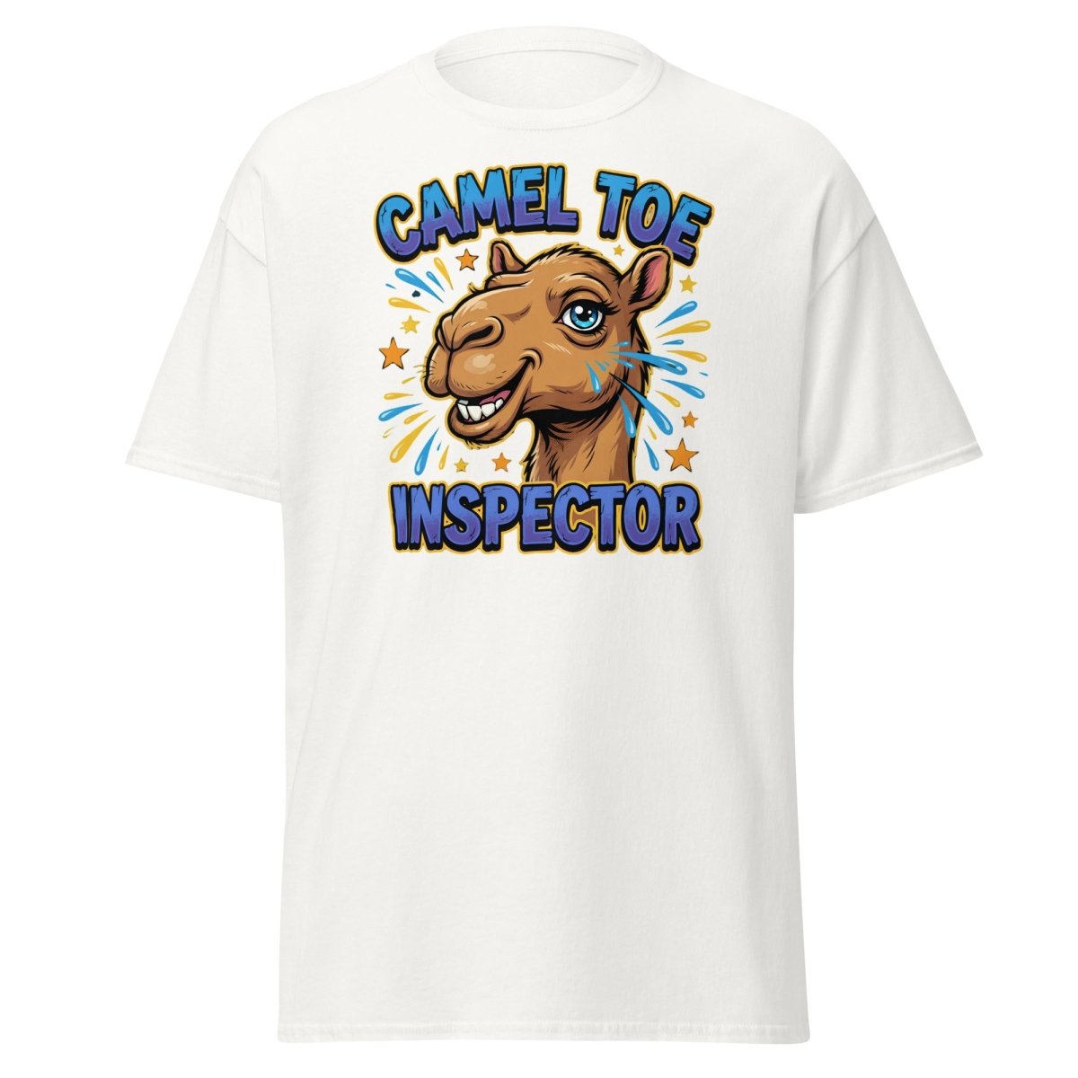 Camel Toe Inspector Funny T-Shirt Adult Humor Tee - White - TeeRipple