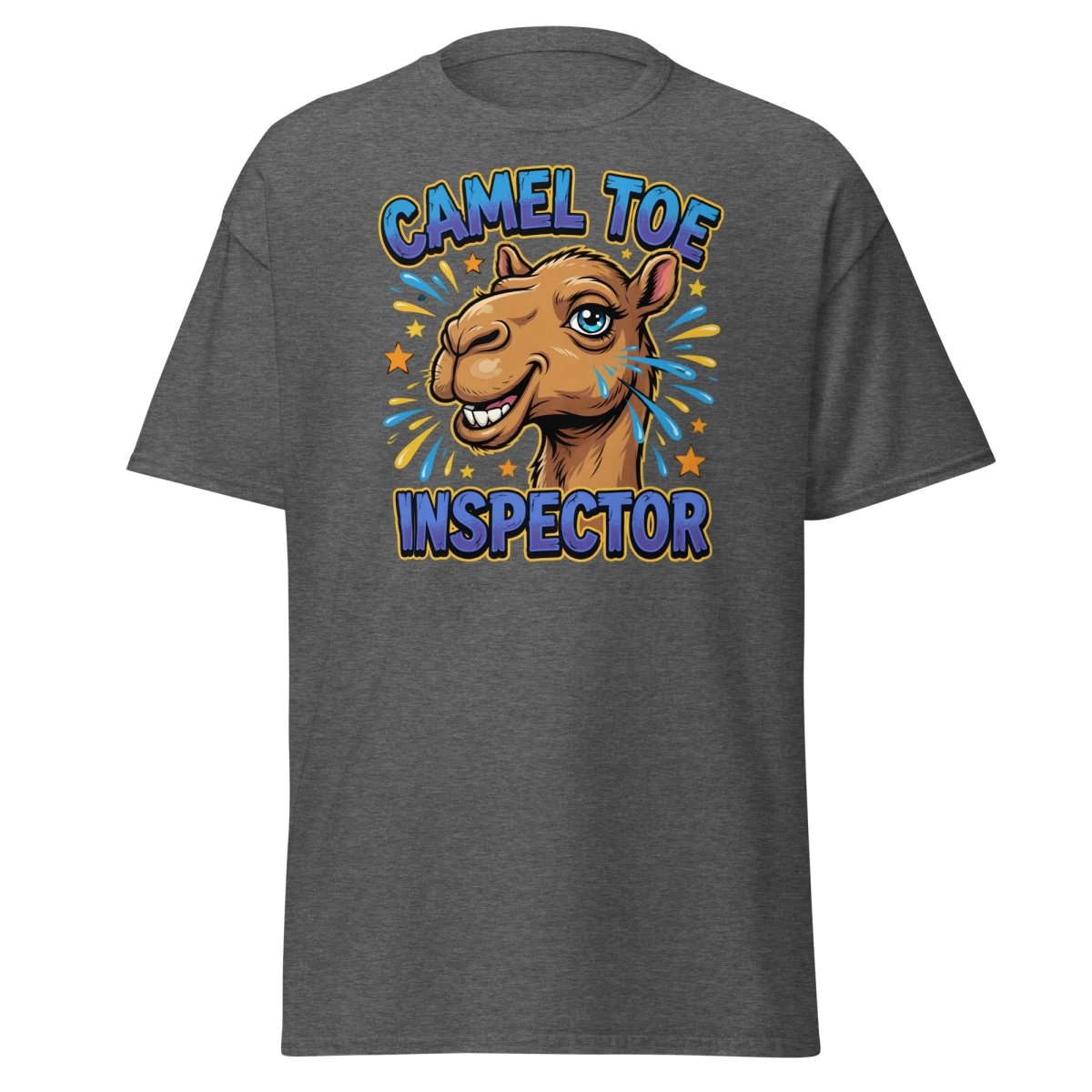 Camel Toe Inspector Funny T-Shirt Adult Humor Tee - Dark Heather - TeeRipple
