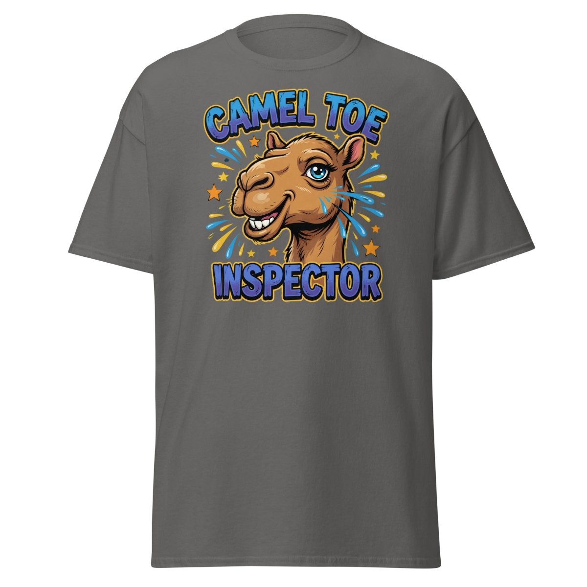 Camel Toe Inspector Funny T-Shirt Adult Humor Tee - Charcoal - TeeRipple