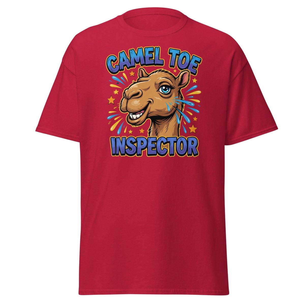 Camel Toe Inspector Funny T-Shirt Adult Humor Tee - Cardinal - TeeRipple