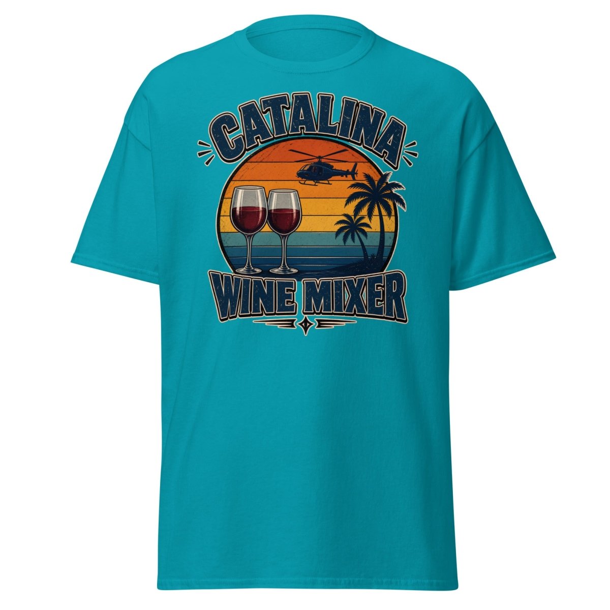 Catalina Wine Mixer T-Shirt – Funny Step Brothers Tee - Tropical Blue - TeeRipple