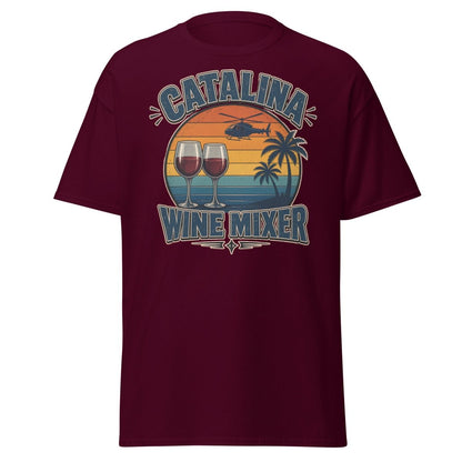 Catalina Wine Mixer T-Shirt – Funny Step Brothers Tee - Maroon - TeeRipple