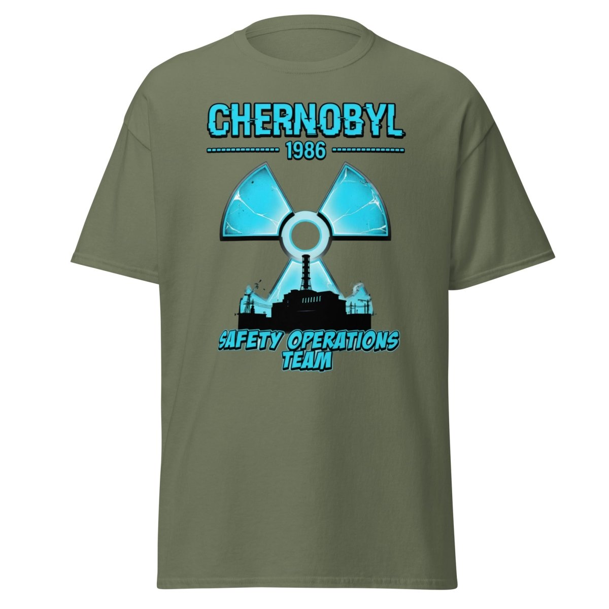 Chernobyl 1986 Safety Operations Team T-Shirt - Military Green - TeeRipple