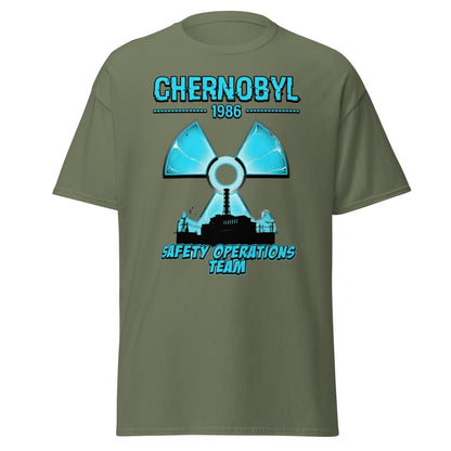 Chernobyl 1986 Safety Operations Team T-Shirt - Military Green - TeeRipple
