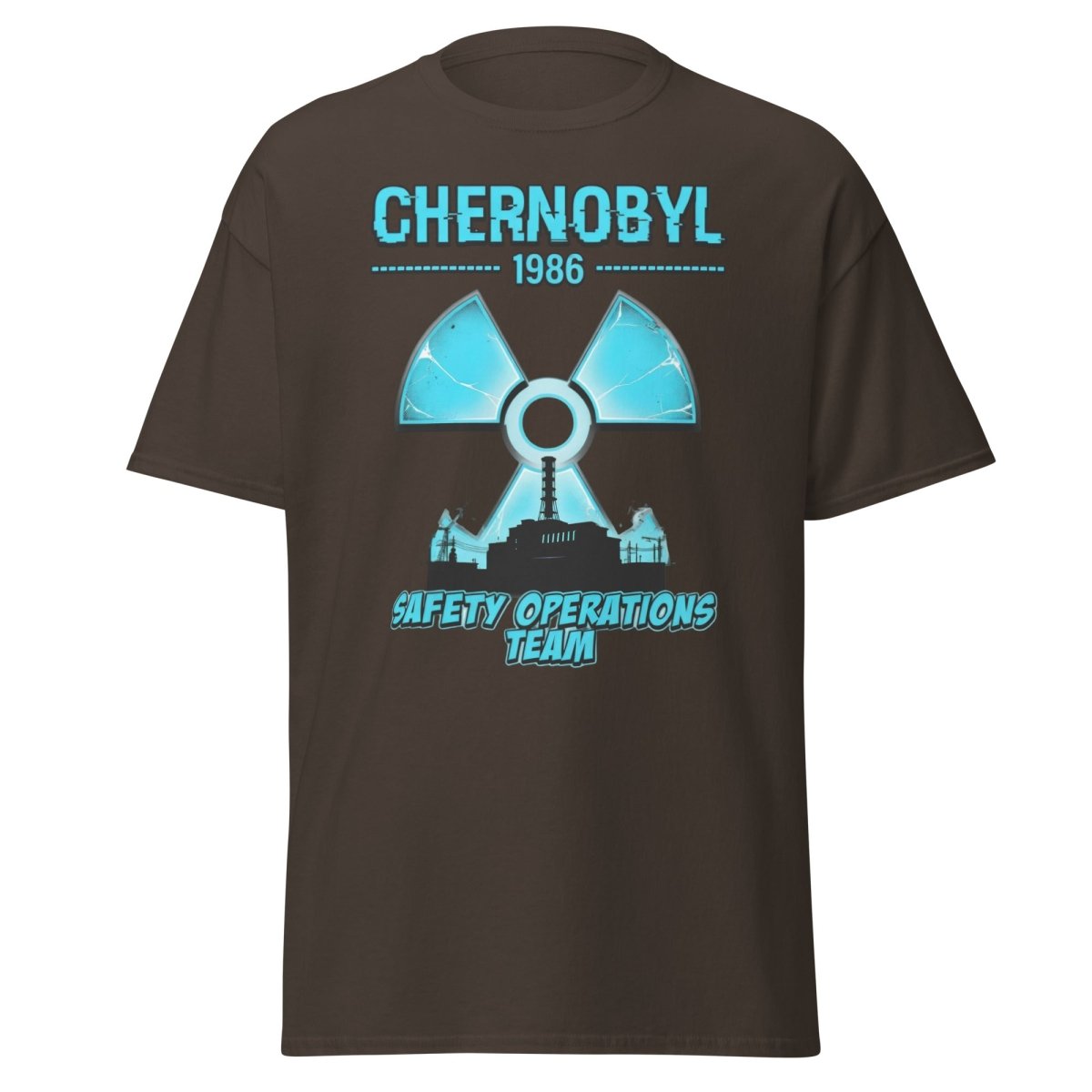 Chernobyl 1986 Safety Operations Team T-Shirt - Dark Chocolate - TeeRipple