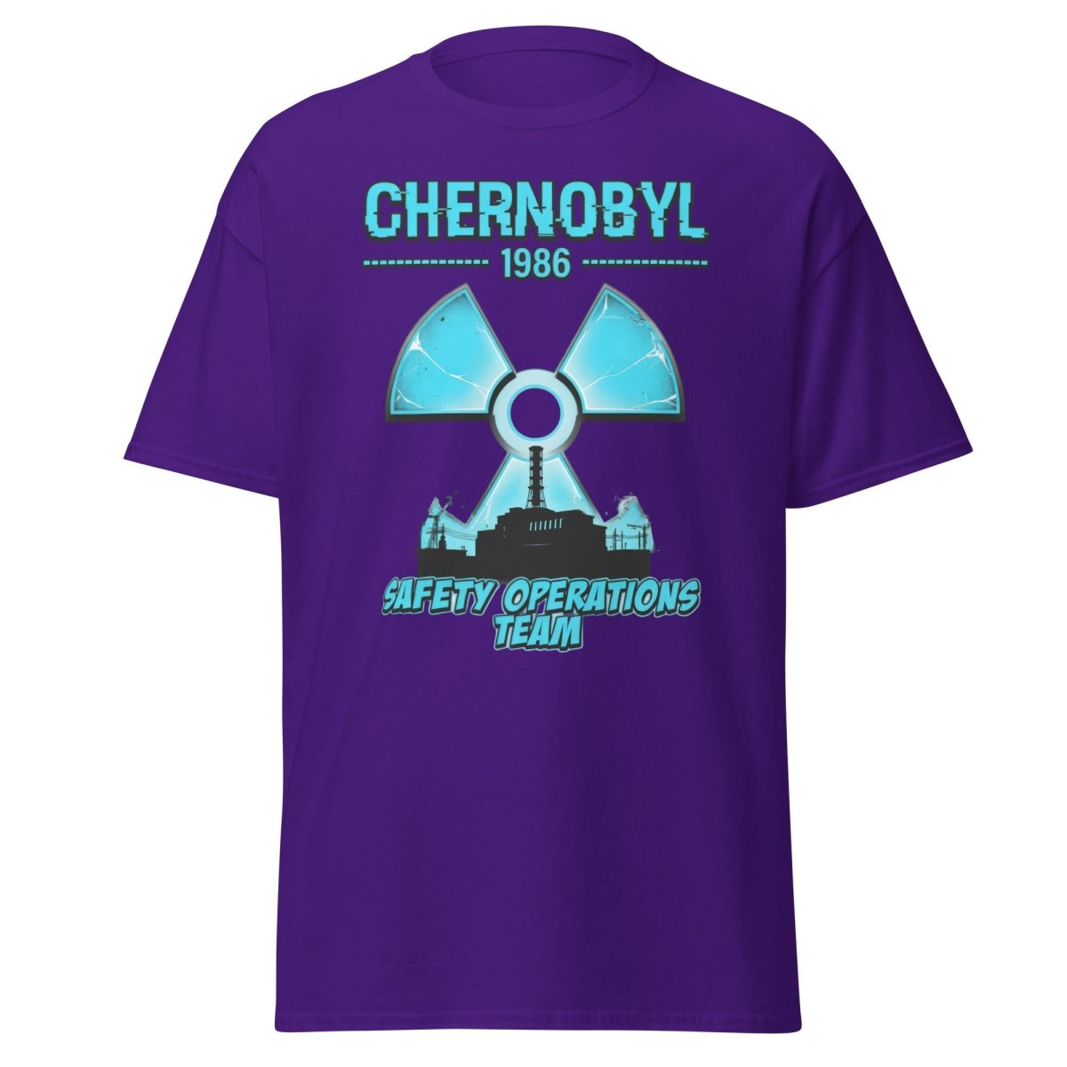 Chernobyl 1986 Safety Operations Team T-Shirt - Purple - TeeRipple