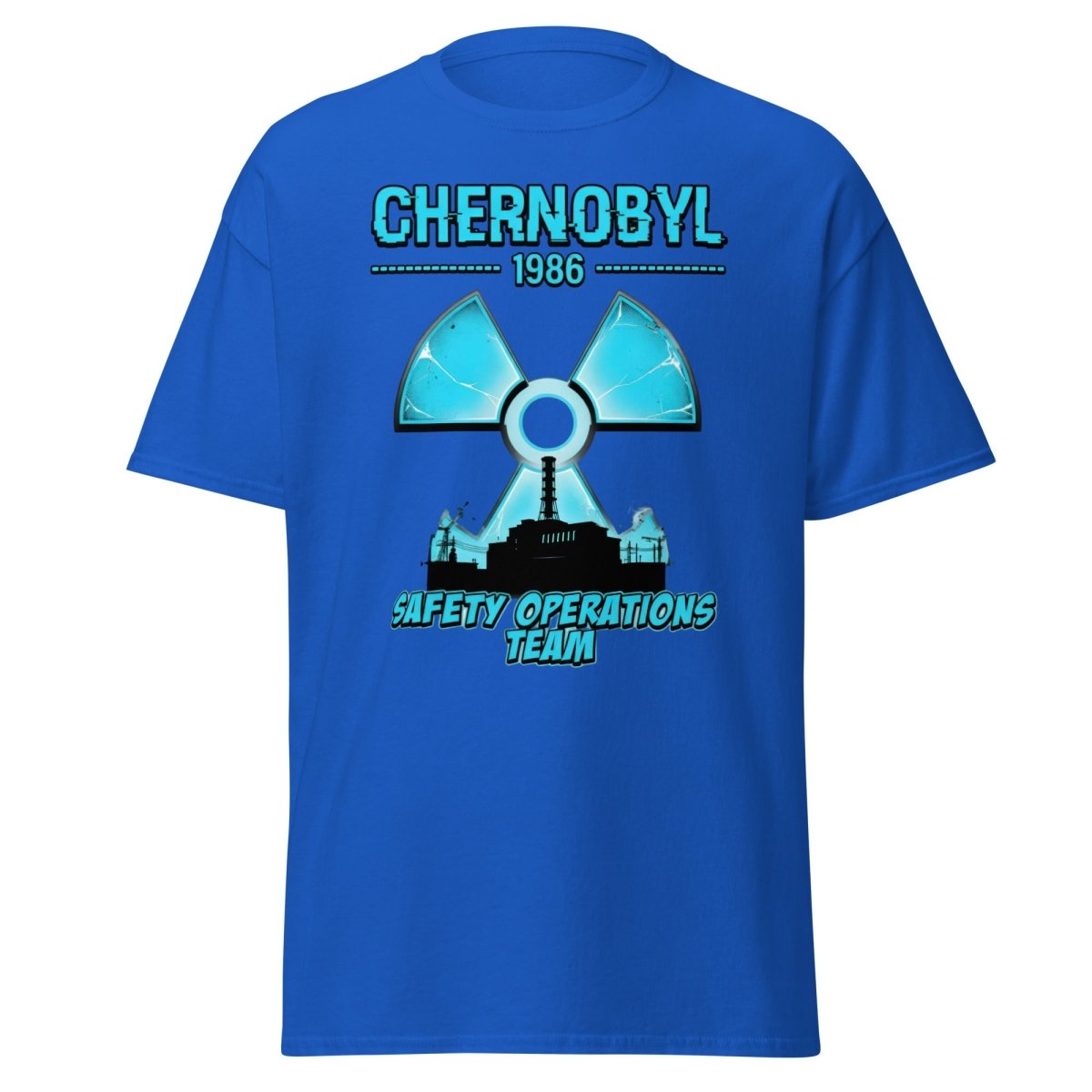 Chernobyl 1986 Safety Operations Team T-Shirt - Royal - TeeRipple
