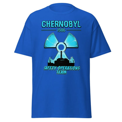 Chernobyl 1986 Safety Operations Team T-Shirt - Royal - TeeRipple