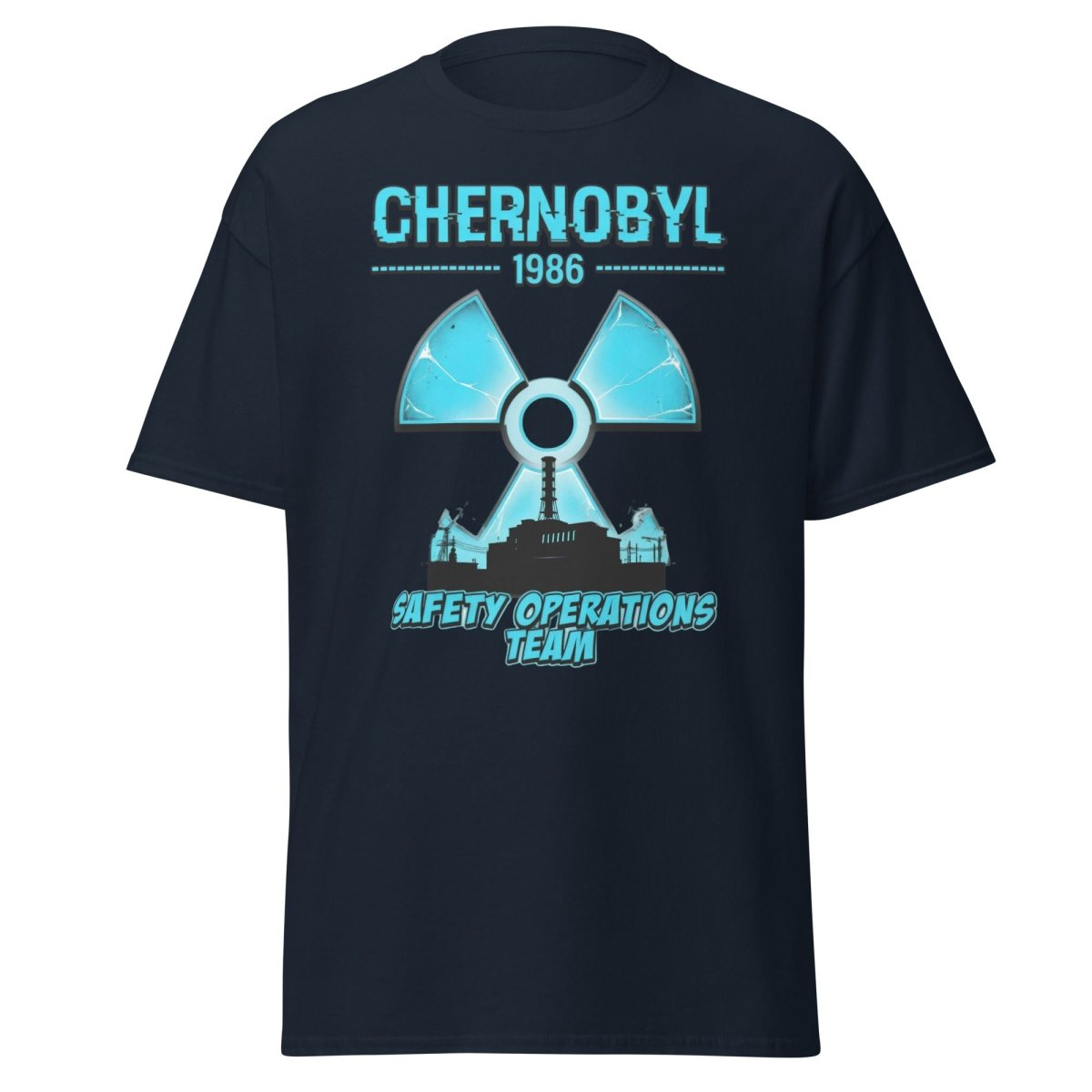 Chernobyl 1986 Safety Operations Team T-Shirt - Navy - TeeRipple