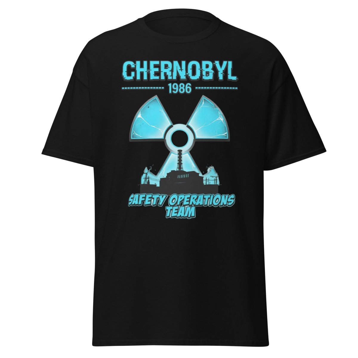 Chernobyl 1986 Safety Operations Team T-Shirt - Black - TeeRipple