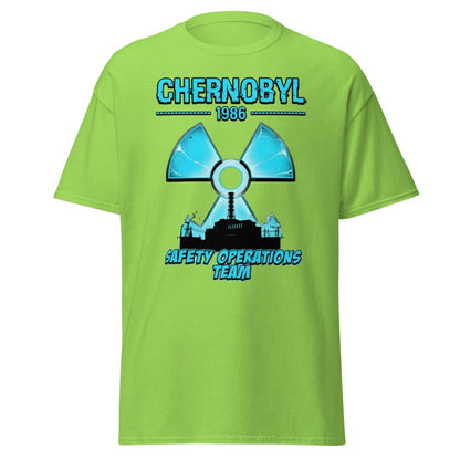 Chernobyl 1986 Safety Operations Team T-Shirt - Lime - TeeRipple