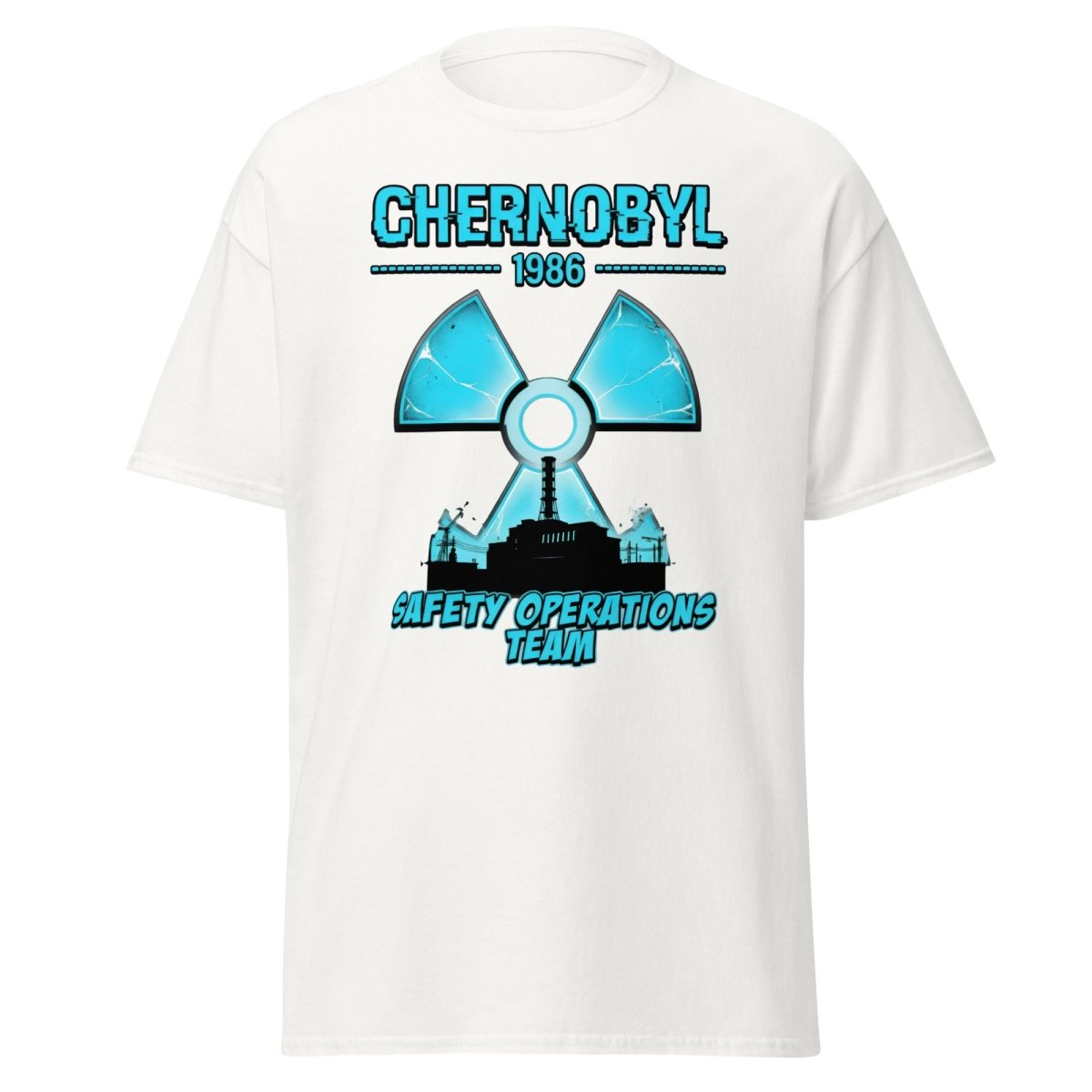Chernobyl 1986 Safety Operations Team T-Shirt - White - TeeRipple