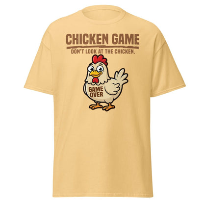 Chicken Game Don't Look At The Chicken Funny T-Shirt - Yellow Haze - TeeRipple