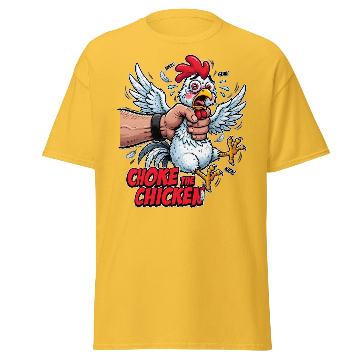 Choke The Chicken Funny Adult Humor T-Shirt - Daisy - TeeRipple