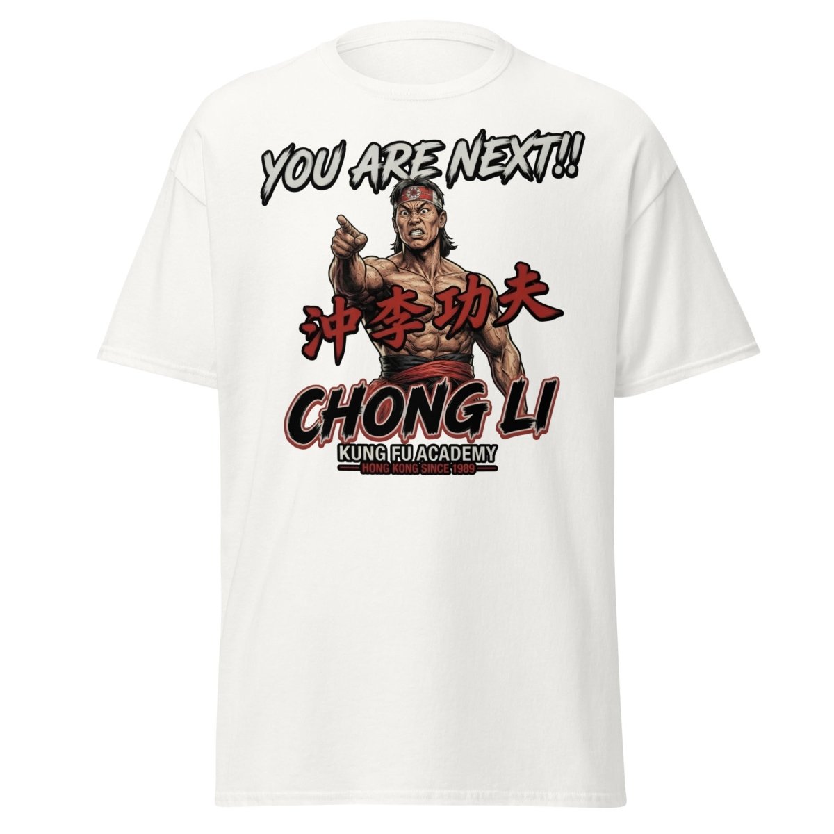 Chong Li "You Are Next" Kung Fu T-Shirt - Retro Tee - White - TeeRipple