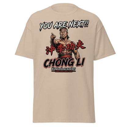 Chong Li "You Are Next" Kung Fu T-Shirt - Retro Tee - Sand - TeeRipple