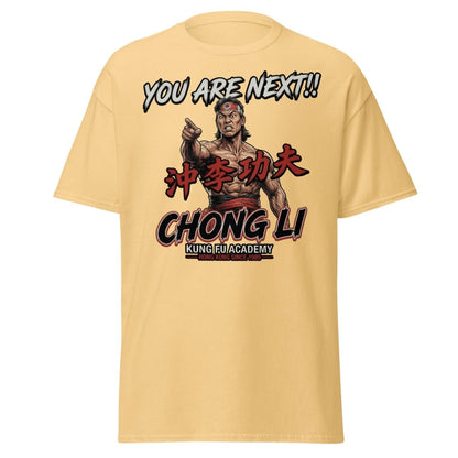 Chong Li "You Are Next" Kung Fu T-Shirt - Retro Tee - Yellow Haze - TeeRipple