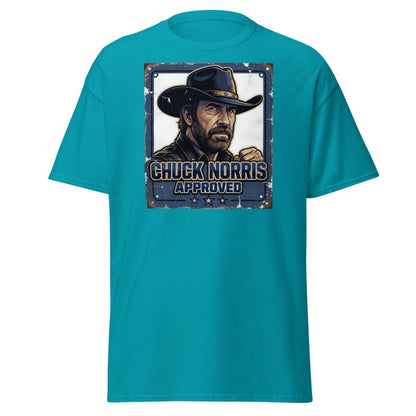 Chuck Norris Approved Vintage T-Shirt - Tropical Blue - TeeRipple