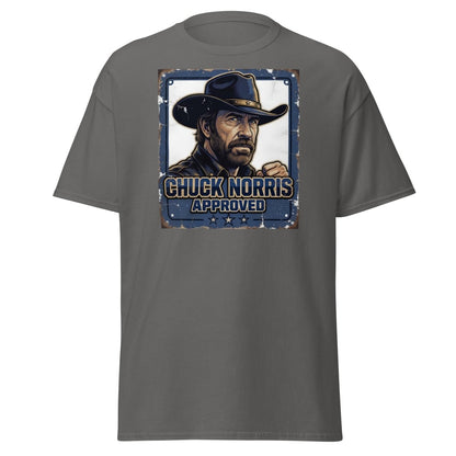 Chuck Norris Approved Vintage T-Shirt - Charcoal - TeeRipple